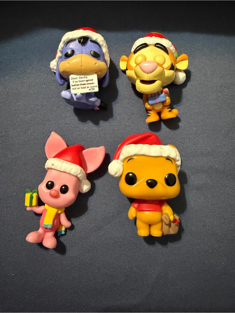 Disney Mini Funko Pop - Christmas Winnie The Pooh Set Of Four
